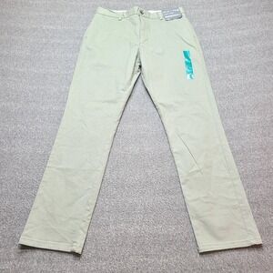 Denim Co Chino Slim Fit Khaki Pants Mens W32 L30 Stretch Cotton Blend